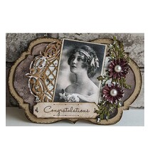 Ponsen en embossing sjabloon, Lattice Overspannen Versiering