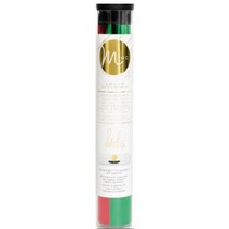 Metallic foil red and green