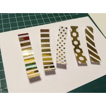 Metallic foil silver and gold