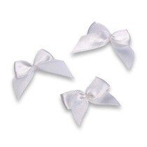 Bucles, blanco, de 3 cm, 10 piezas