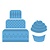 Marianne Design Stempling og prægning stencil, mini kage & cupcake