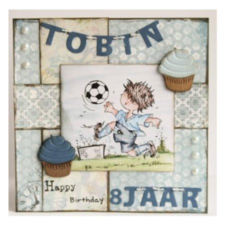 Marianne Design Stempling og prægning stencil, mini kage & cupcake