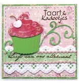 Marianne Design Stansing og preging sjablong, Cupcake