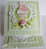 Marianne Design Stansing og preging sjablong, Cupcake