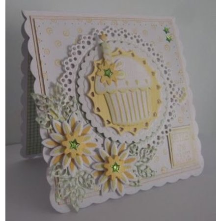 Marianne Design Stansing og preging sjablong, Cupcake