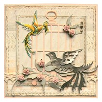 Stampaggio e goffratura stencil, uccello