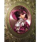 KARTEN und Zubehör / Cards 3 Doppelkarten in Metallgravur, farbe metallic silber