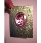 KARTEN und Zubehör / Cards 3 Doppelkarten in Metallgravur, farbe metallic silber