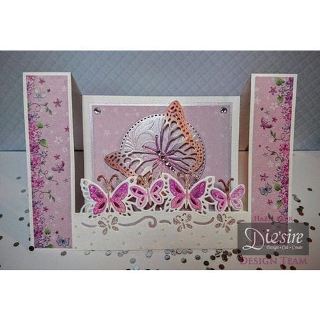 Die'sire Punching and embossing template Diesire: Butterfly Dreams