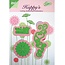 Joy!Crafts und JM Creation Joy Crafts, Schablone With Love & Flowers, 38,5 x 100 53,5x24,5 45,5x45,5 mm