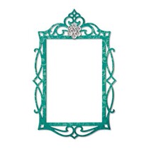 Sizzix, skjæring mal, ramme, Ornate Oval, 13.97 x 11.11 cm - Copy