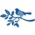 Marianne Design Stamping and Embossing stencil, bird on a branch