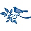 Marianne Design Stempelen en embossing stencil, vogel op een tak