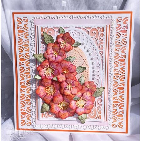 Creative Expressions Expressões criativas, estamparia e estêncil de gravação em relevo, fundo moldura decorativa