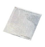 BASTELZUBEHÖR / CRAFT ACCESSORIES Overdracht film, vel 10x10 cm, 30 vellen, glitter zilver