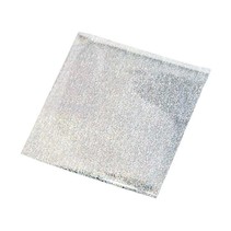 Overdracht film, vel 10x10 cm, 30 vellen, glitter zilver