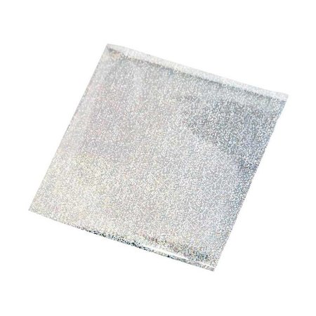 BASTELZUBEHÖR / CRAFT ACCESSORIES Transfer film, sheet 10x10 cm, 30 sheets, glitter silver