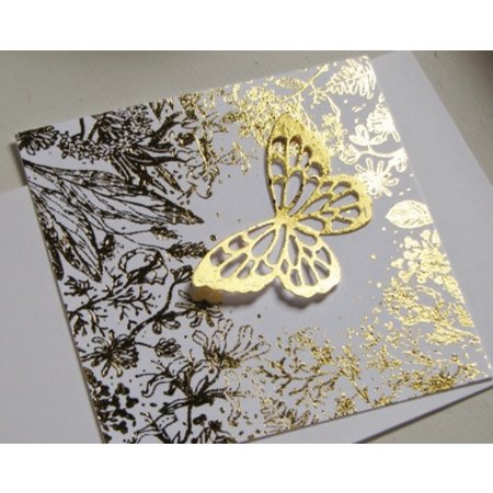 BASTELZUBEHÖR / CRAFT ACCESSORIES Metallic Folie silber und gold, einfach und schnell!