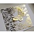 BASTELZUBEHÖR / CRAFT ACCESSORIES Pellicola di trasferimento, fogli 10x10 cm, 30 fogli, oro