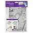 Docrafts / Papermania / Urban Sellos transparentes, Fondo de Steampunk