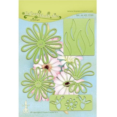 Leane Creatief - Lea'bilities Stampen en Embossing stencil, de multi-bloem 9 Chrysant