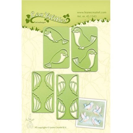 Leane Creatief - Lea'bilities Estampación y embutición de la plantilla, pájaro
