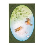 Leane Creatief - Lea'bilities Estampación y embutición de la plantilla, pájaro