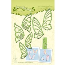Perforación y la plantilla de estampado, mariposas