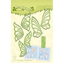 Punching and embossing template, butterflies