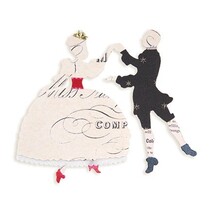 Punching and embossing template from Sizzix, Dancers.