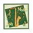 Leane Creatief - Lea'bilities Stansing og preging sjablong, Saxophone