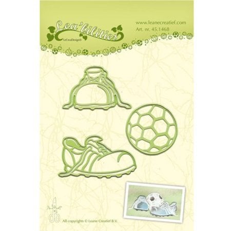 Leane Creatief - Lea'bilities Stampen en Embossing stencil, Football