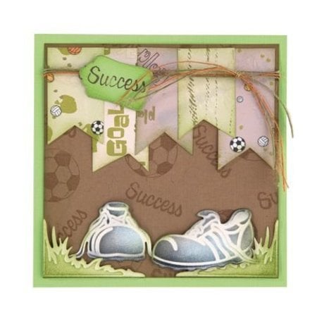 Leane Creatief - Lea'bilities Stamping and Embossing stencil, Football