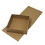 Objekten zum Dekorieren / objects for decorating Paper mache hinged lid box, 18x17,5x5,5 cm, inner part loose