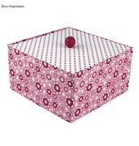 Objekten zum Dekorieren / objects for decorating Caja de papel mache, Cover Me, 20x20x11 cm