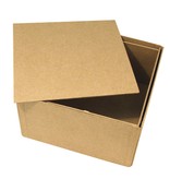 Objekten zum Dekorieren / objects for decorating Papmache kasse, Cover Me, 20x20x11 cm