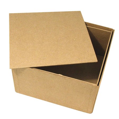 Objekten zum Dekorieren / objects for decorating Paper mache box, Cover Me, 20x20x11 cm