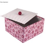 Objekten zum Dekorieren / objects for decorating Paper mache box, Cover Me, 20x20x11 cm