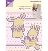 Joy!Crafts und JM Creation Cutting en embossing stencils, 2 Spring Bunny