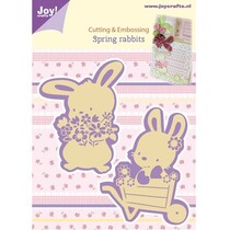 Cutting en embossing stencils, 2 Spring Bunny