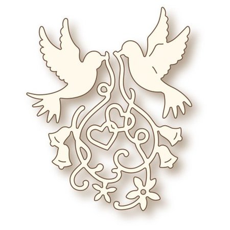 Wild Rose Studio`s Coupe et de gaufrage pochoirs in Love