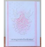 Wild Rose Studio`s Corte y estampado en relieve plantillas en el amor