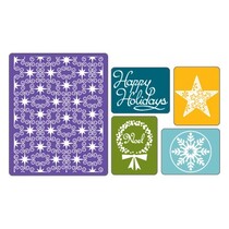 Embossing Folders, Winter Set, Map 5.