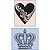 Sizzix Preging mappe, Heart & Crown, to Folder.