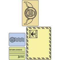 Embossing folders, set mail, map 4.