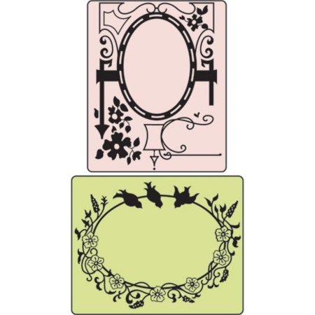 Sizzix Embossing mapper Bird & Garden Gate, Mappe 2, 11,43 x14, 61cm