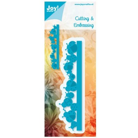 Joy!Crafts und JM Creation Kutte og prege sjablonger, border med marihøne