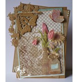 Joy!Crafts und JM Creation Kutte og prege sjablonger, border med marihøne