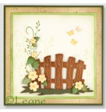 Leane Creatief - Lea'bilities Estampagem e gravação estêncil, Garden Gate