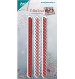 Joy!Crafts und JM Creation Taglio e goffratura stencil, fasce - Linee